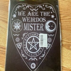 Ouija-Style Metal Wall Art - 'We Are The Weirdos Mister'